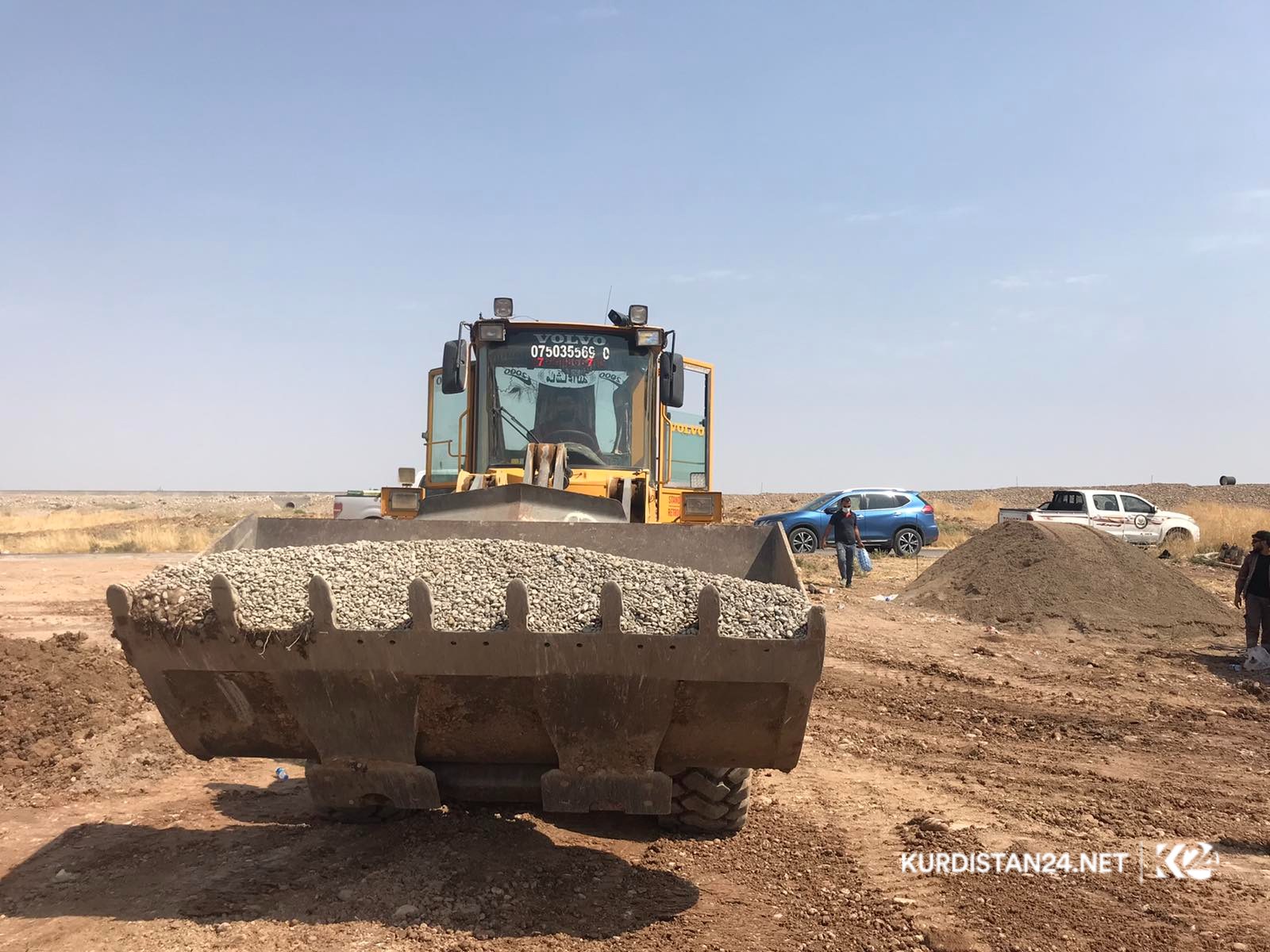 بەوێنە... چاککردنەوە و گۆڕینی ئاراستەی بۆڕییە شکاوەکەی هەولێر